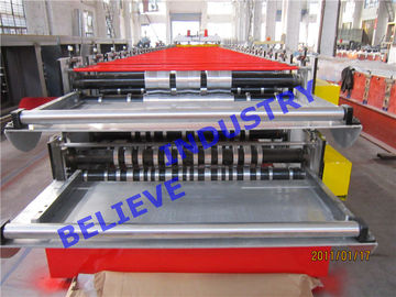 High Speed Double Layer Roll Forming Machine Roof & Tile Use CE Certificated